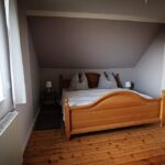 Schlafzimmer im Dachgeschoss für den Urlaub mit Kinder